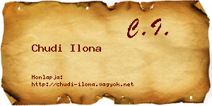 Chudi Ilona névjegykártya