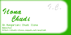 ilona chudi business card